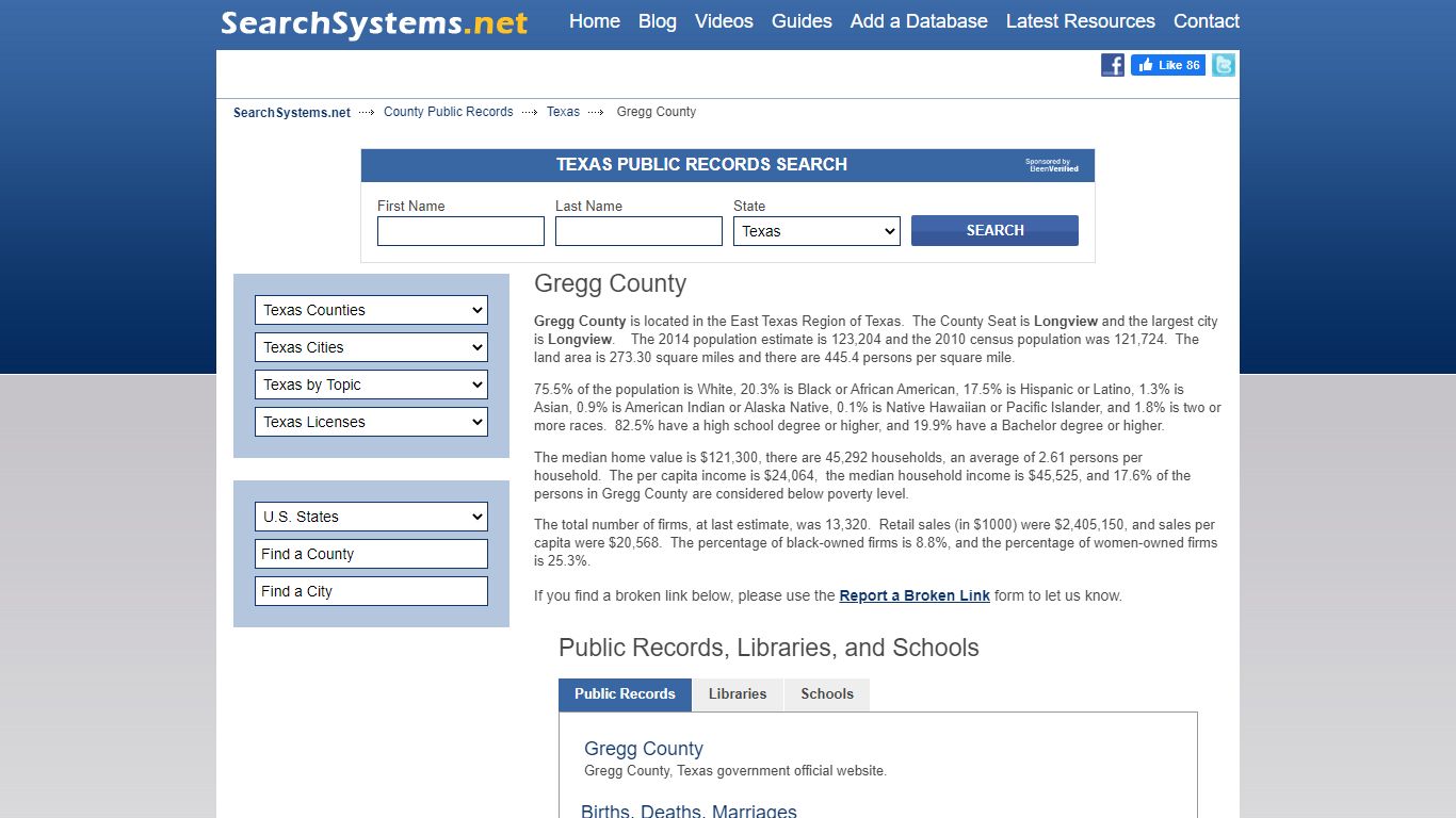Gregg County Criminal and Public Records