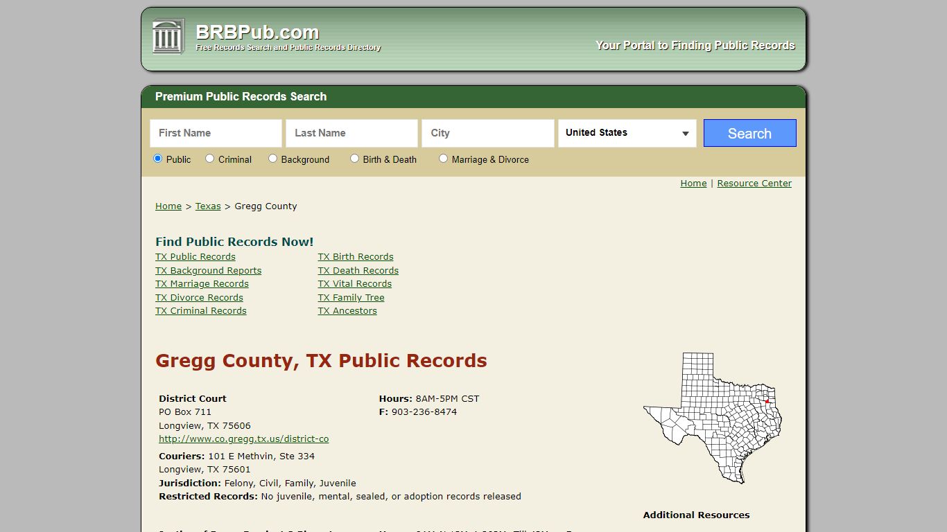 Gregg County Public Records | Search Texas Government ...